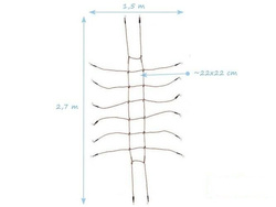 Scramble net 150x270 cm PP