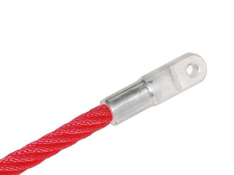 Aluminum ferrule for 16 mm rope with eye bolt