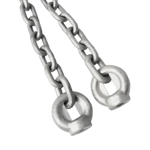 Set of 6mm galvanized chains
