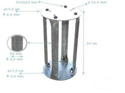 Spring anchor 400x200x20 mm