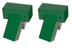 2 x Metal swing corner square 100 angle 90-90