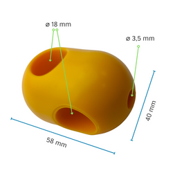 Standard connector ø 18 mm, II type