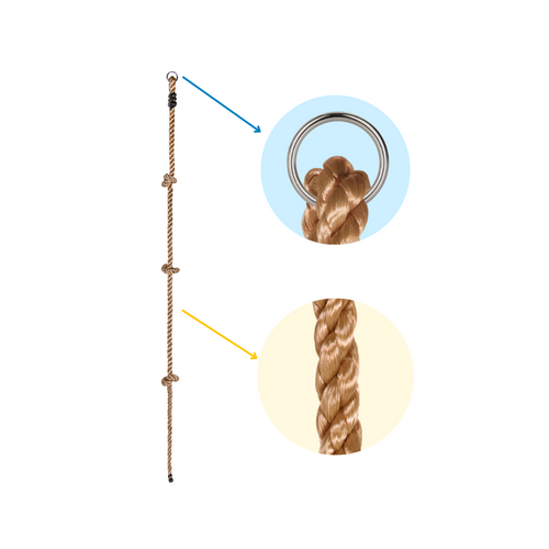 Climbing rope with knots 26 mm