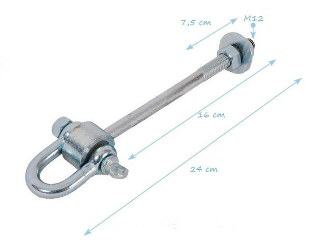 Metal swing hook "C" type