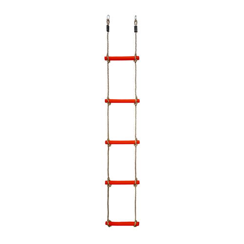 Rope ladder with 5 plastic rungs