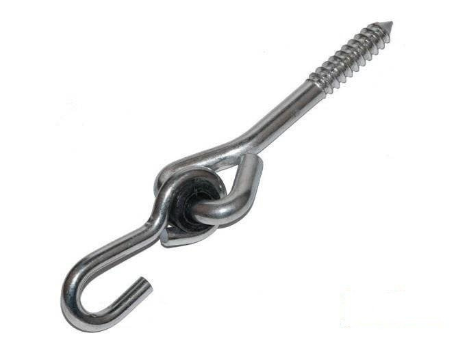 Metal swing hook "O" type