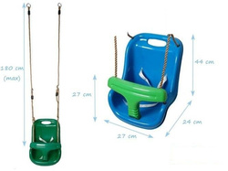 Plastic baby swing seat