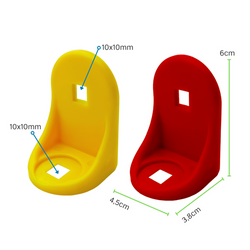 Plastic angular connector