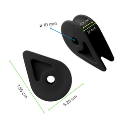 Plastic thimble with round hole M10