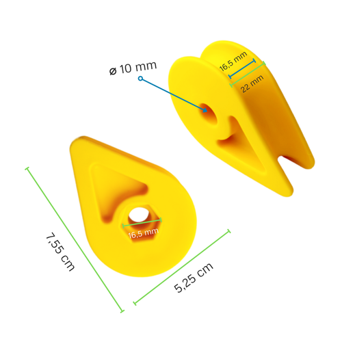 Plastic thimble with hexagon hole M10
