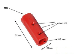 Plastic connector16 mm with thread M10