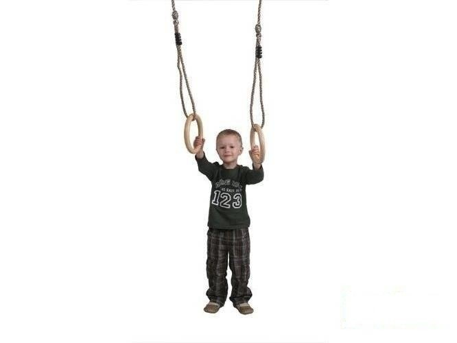 Wooden gymnastic rings