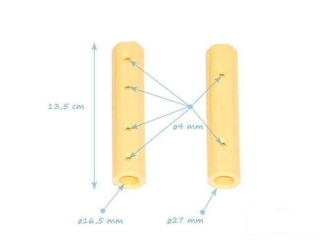 End to End connector ø 16 mm