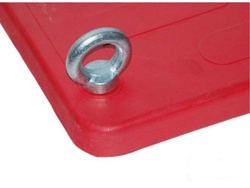 Metal threaded eye M10x28 mm galvanized