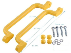 Plastic handgrips set 330x70 mm
