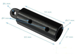 Plastic ferrule 16 mm with 6mm hole