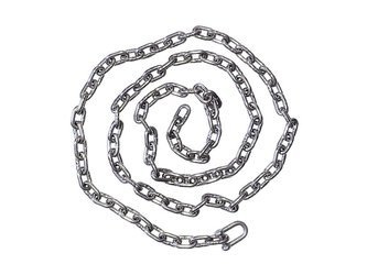 Stainless steel chain one-point set 5mm - 1,8m