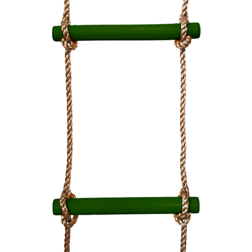Rope ladder with 5 plastic rungs