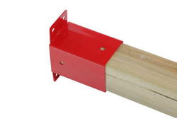 Wall attachment to the square beam