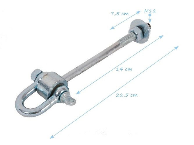 Metal swing hook "C" type