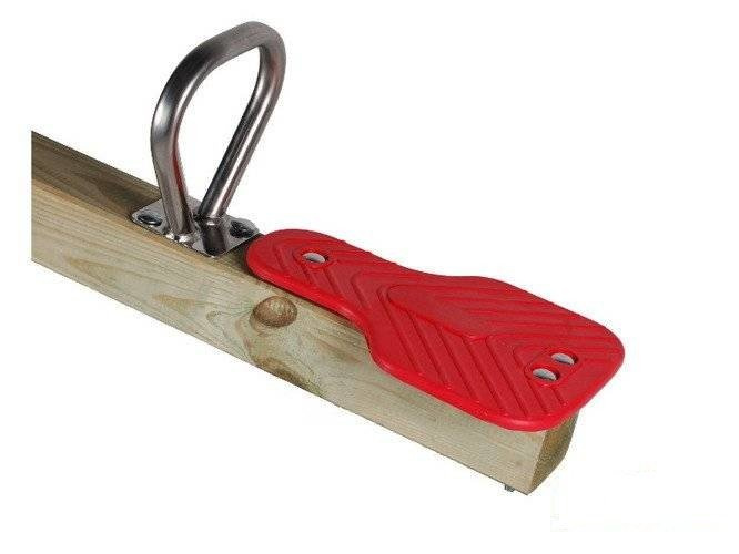 Stainless steel handgrip for see saw for square wood