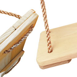 Wooden swing seat
