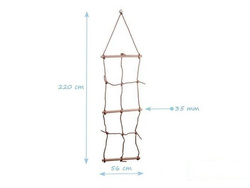 Climbing net with wooden rungs 2200x470 mm