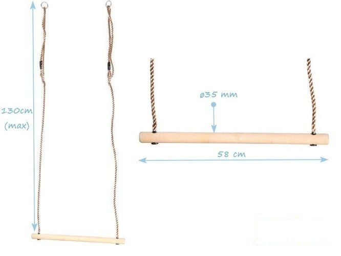 Wooden Trapeze bar