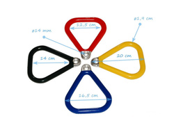 Aluminium Rings triangular for commercial (without chains)