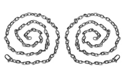 Galvanized metal chain one-point set 5mm - 1,8m