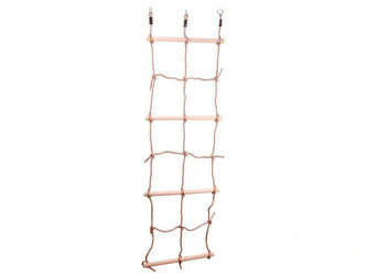 Climbing net with wooden rungs 560x1900 mm