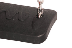 LUX rubber seat with an aluminum insert + Galvanized metal chain one-point set 5mm - 1,8m