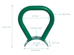 Stainless steel handgrip for see saw for round wood 120mm