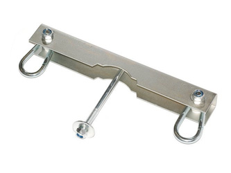 Metal swing hook for double swing
