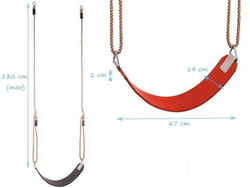 Flexible wraparound swing seat