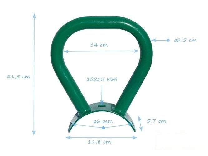 Stainless steel handgrip for see saw for round wood 120mm