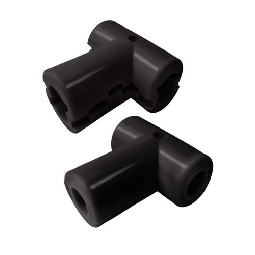 Connector T for reinforced (armed) rope