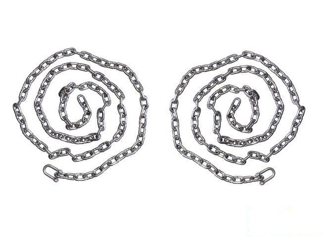 LUX rubber seat with an aluminum insert + Stainless steel chain one-point set 5mm - 1,8m