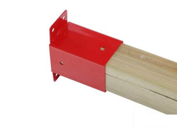 Wall attachment to the square beam 