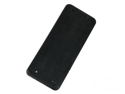 Rubber seat with metal insert