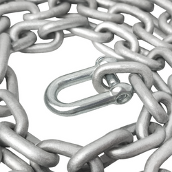 Set of 6mm galvanized chains