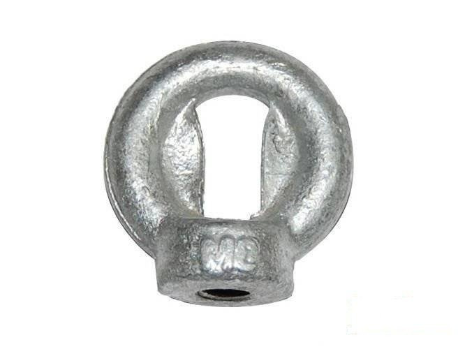 Metal 'eye' galvanized M8