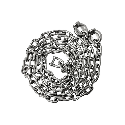 A set of stainless steel chains 5mm - 1,8m