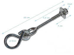 Metal swing hook "E" type