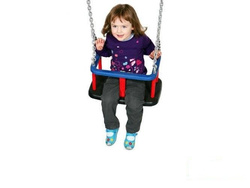 Rubber baby swing seat with metal insert + Stainless steel chain set 6 mm  1,8 m