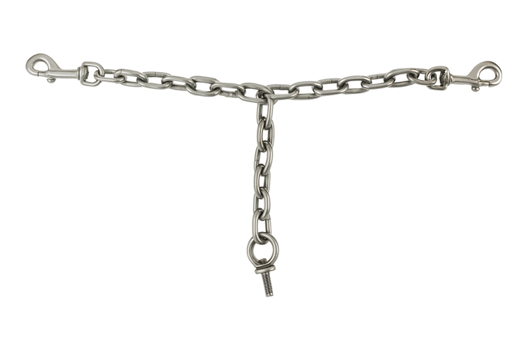 A set of stainless steel chains 5mm - 1,8m