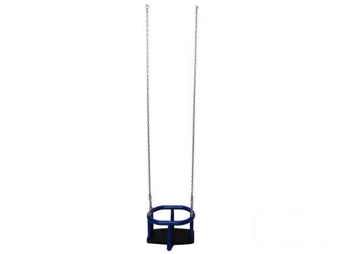 TPE baby swing seat LUX with aluminium insert + Galvanized metal chain set 6 mm 1,8 m
