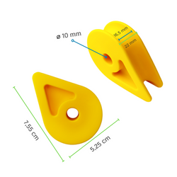 Plastic thimble with round hole M10
