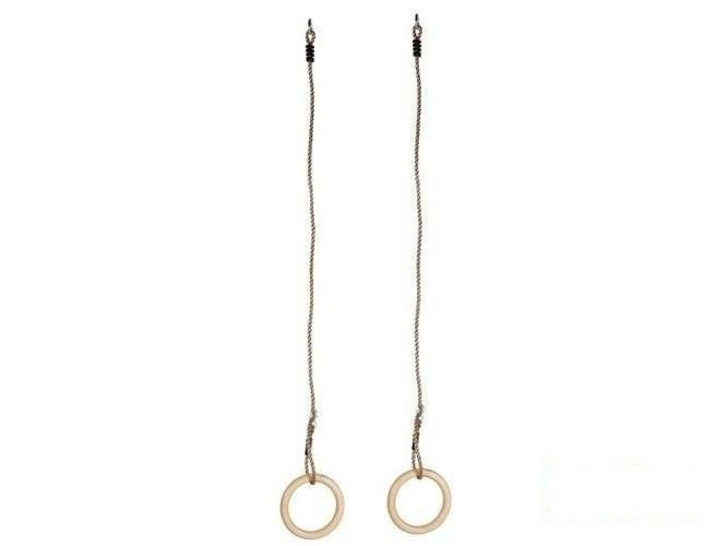 Wooden gymnastic rings