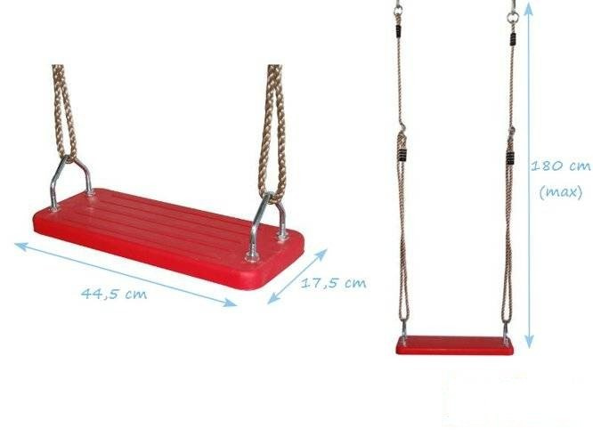 Rubber swing seat